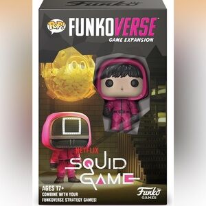 Funko Squid Game Jun-Ho Masked Manager Figure - Pink and Black